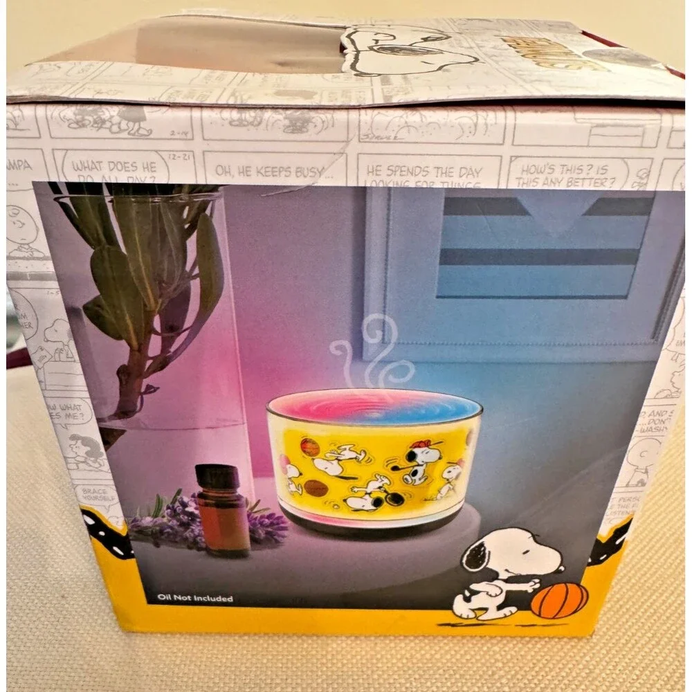 Peanuts LED Aroma Diffuser USB Powered Multi Color Light NEW